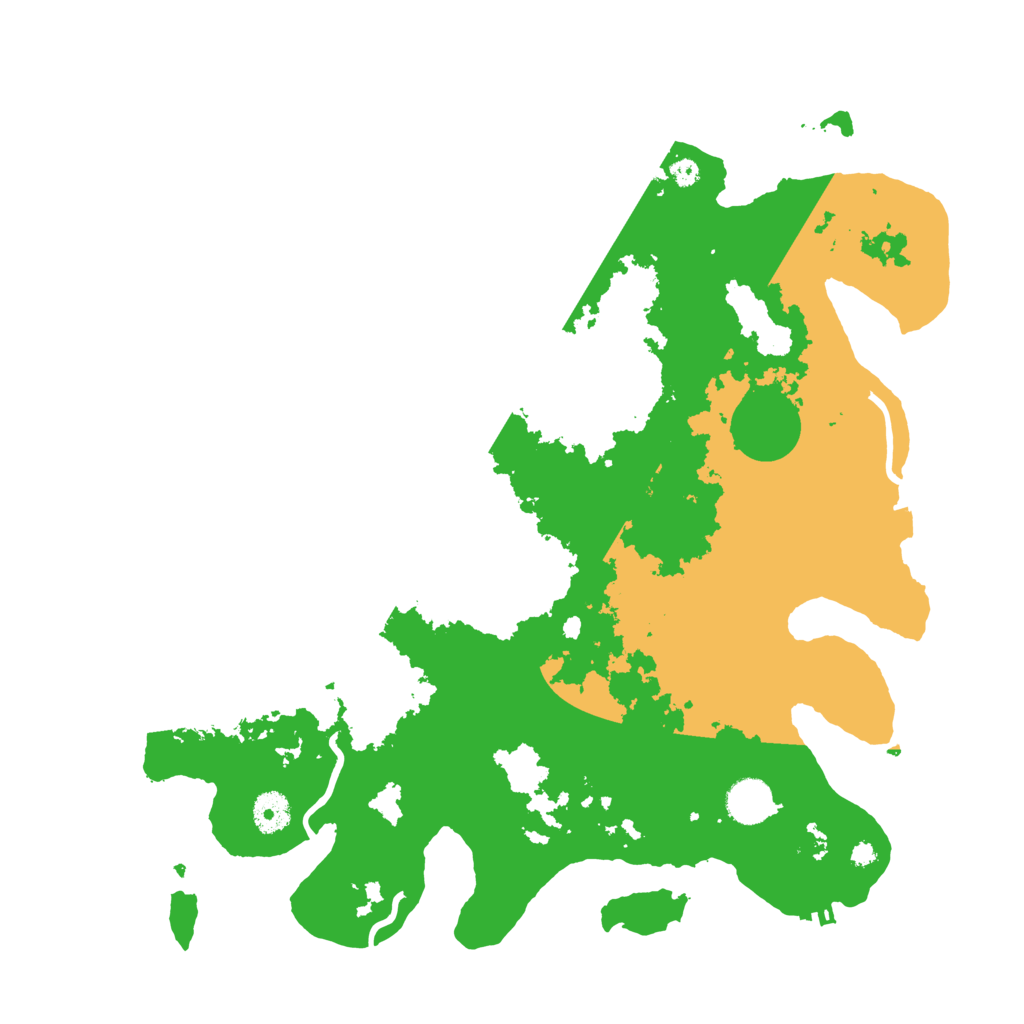 Biome Rust Map: Procedural Map, Size: 3900, Seed: 57255475