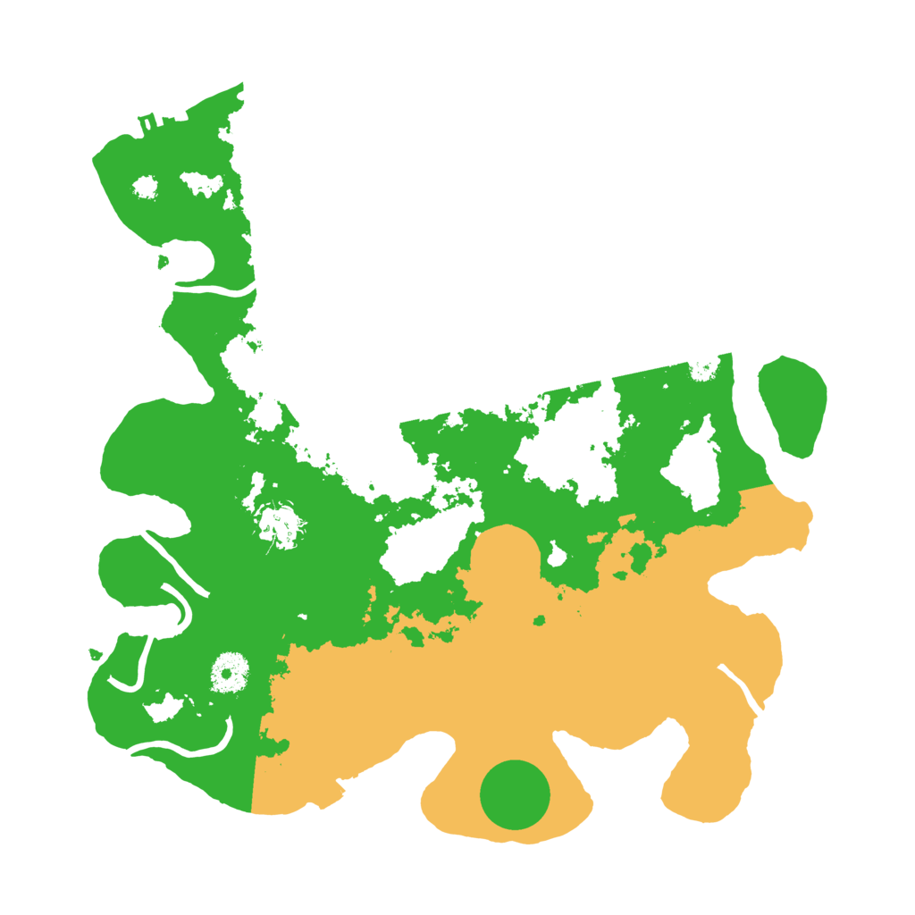 Biome Rust Map: Procedural Map, Size: 3450, Seed: 43820559