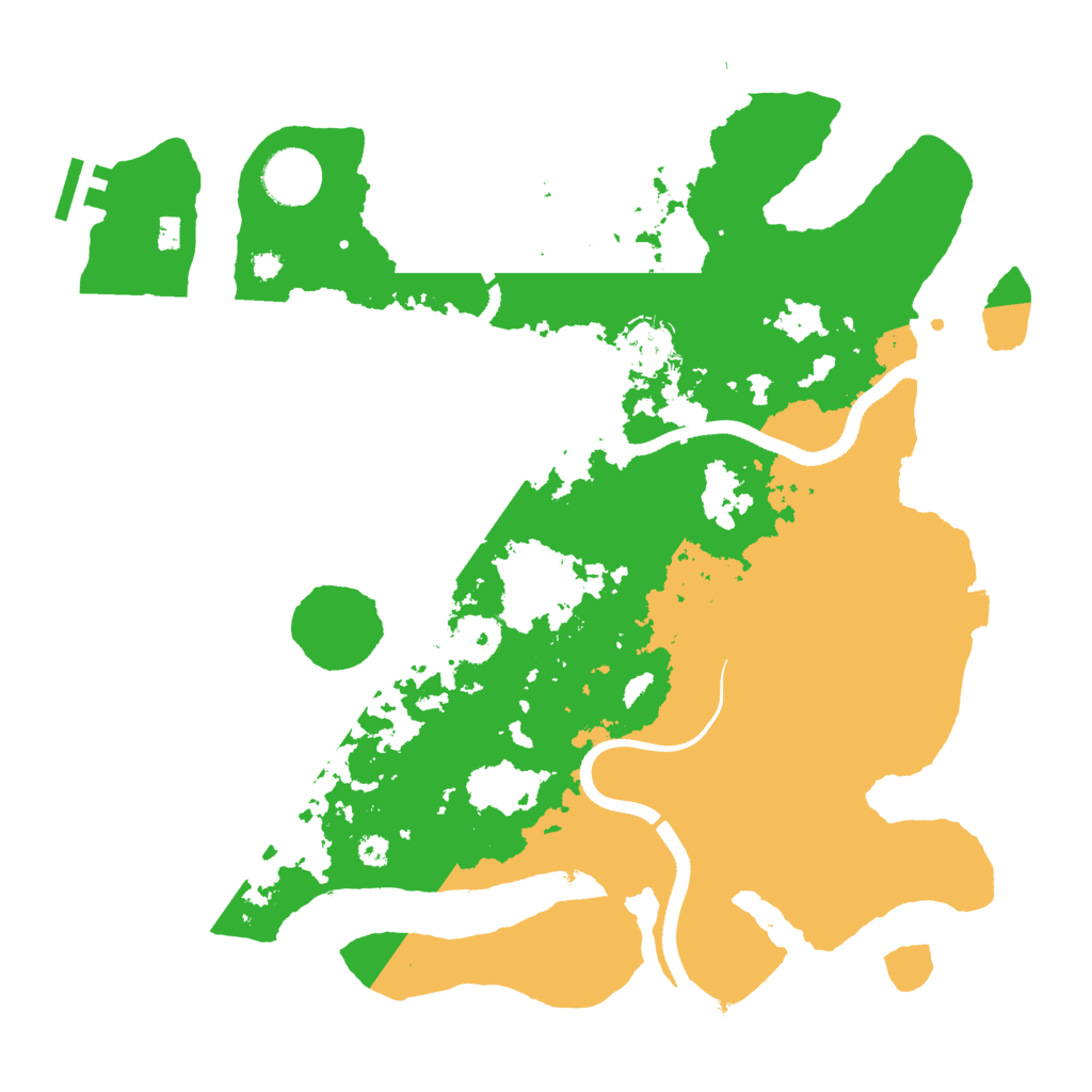 Biome Rust Map: Procedural Map, Size: 3500, Seed: 358745