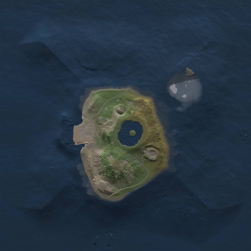 Rust Map: Procedural Map, Size: 1500, Seed: 2549897, 1 Monuments