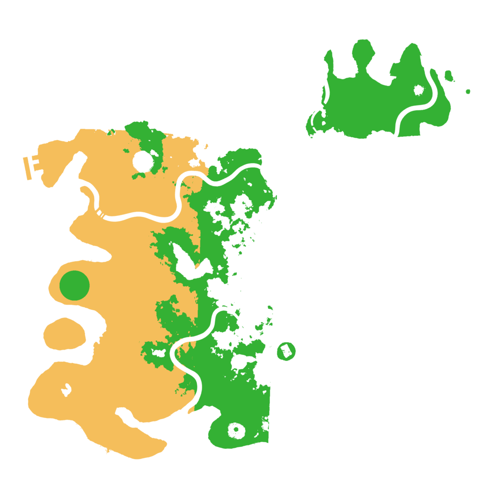 Biome Rust Map: Procedural Map, Size: 4400, Seed: 25943759