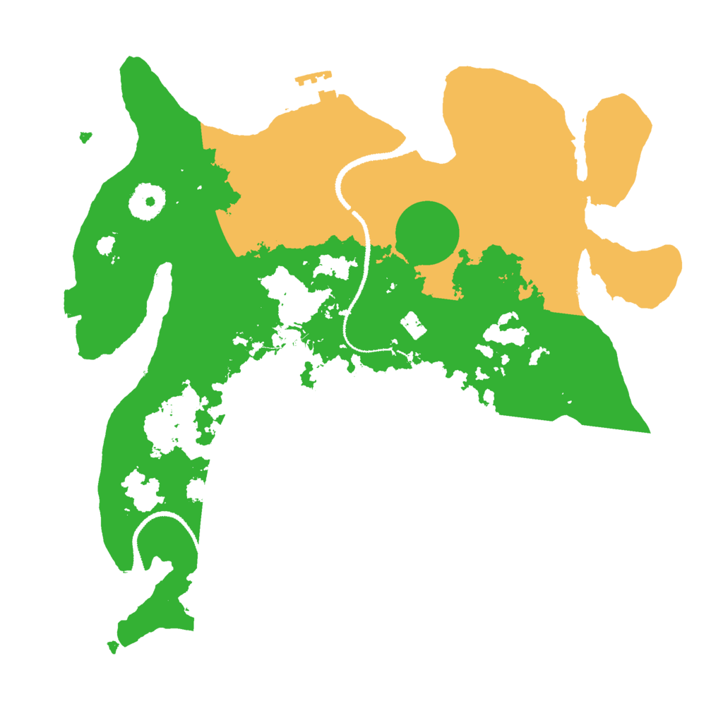 Biome Rust Map: Procedural Map, Size: 3000, Seed: 19442