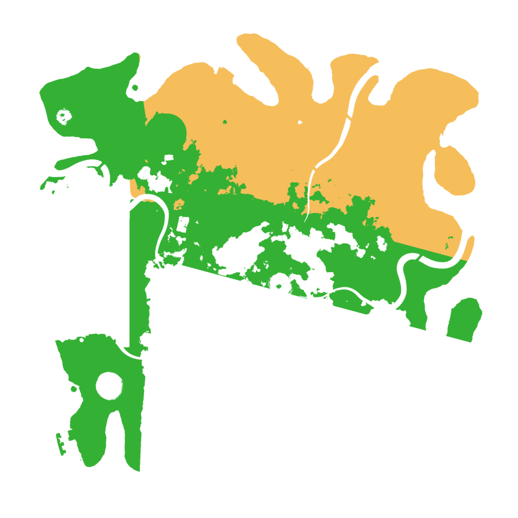 Biome Rust Map: Procedural Map, Size: 3500, Seed: 72557973