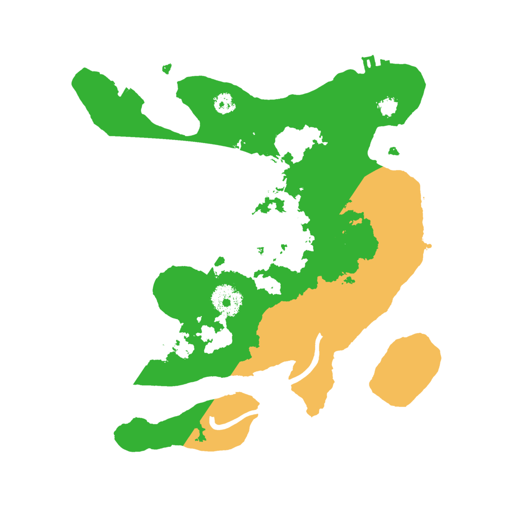 Biome Rust Map: Procedural Map, Size: 2500, Seed: 6525