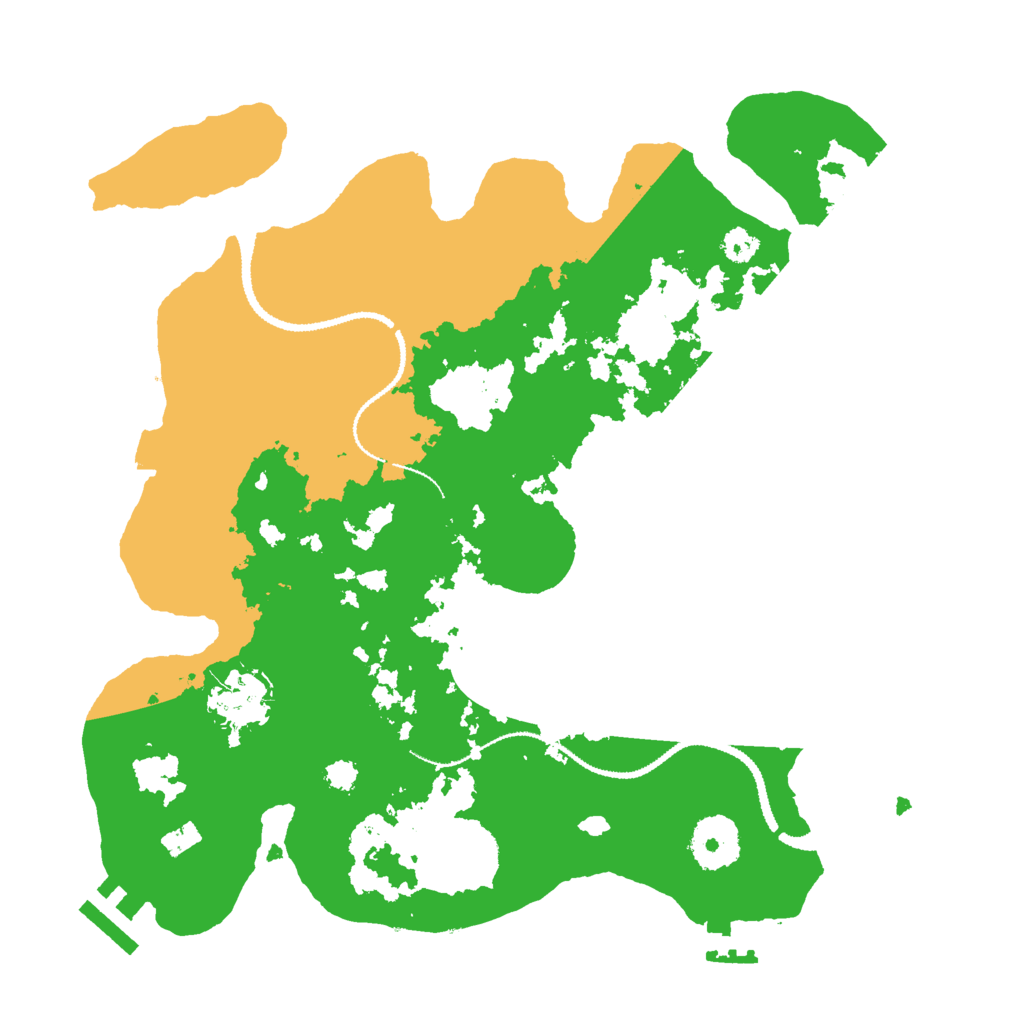 Biome Rust Map: Procedural Map, Size: 3000, Seed: 44667