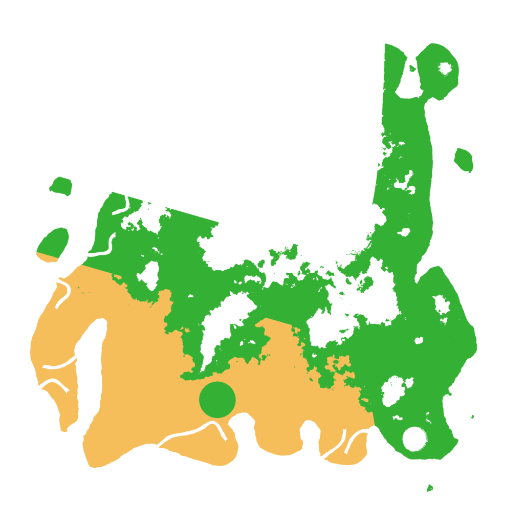 Biome Rust Map: Procedural Map, Size: 3800, Seed: 51681835
