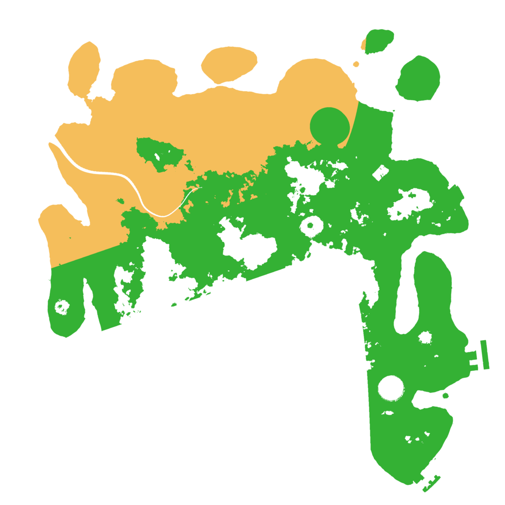 Biome Rust Map: Procedural Map, Size: 3500, Seed: 1106653418
