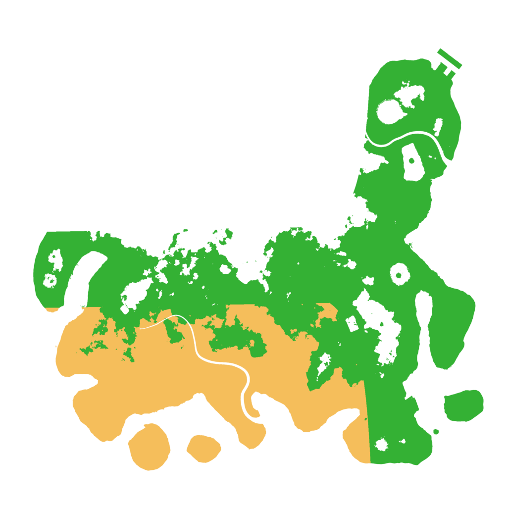Biome Rust Map: Procedural Map, Size: 3700, Seed: 92945687