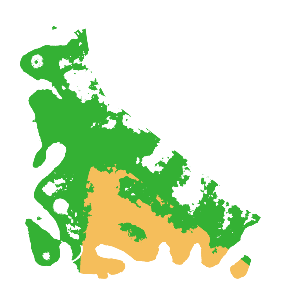 Biome Rust Map: Procedural Map, Size: 3500, Seed: 43277451