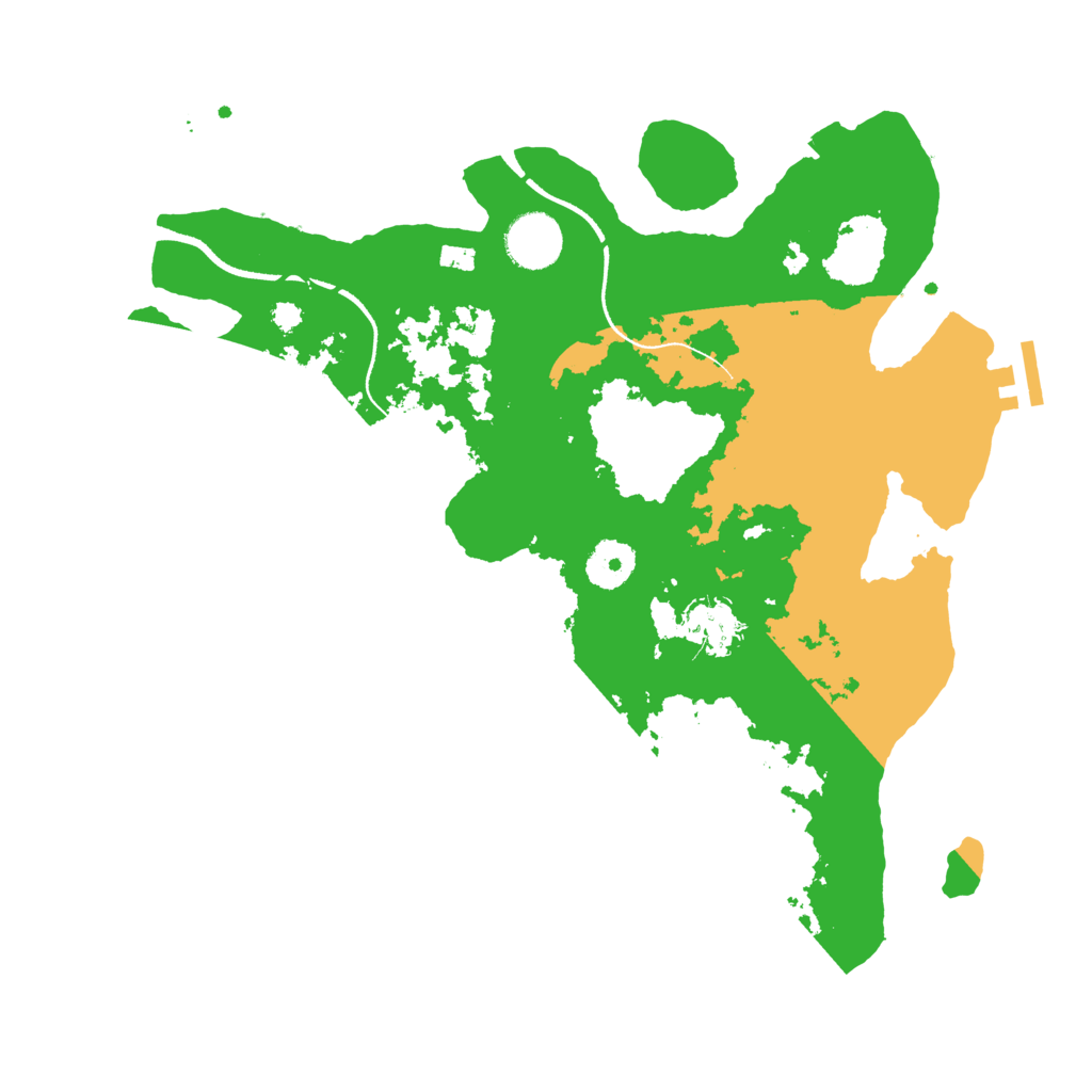 Biome Rust Map: Procedural Map, Size: 3400, Seed: 77639669