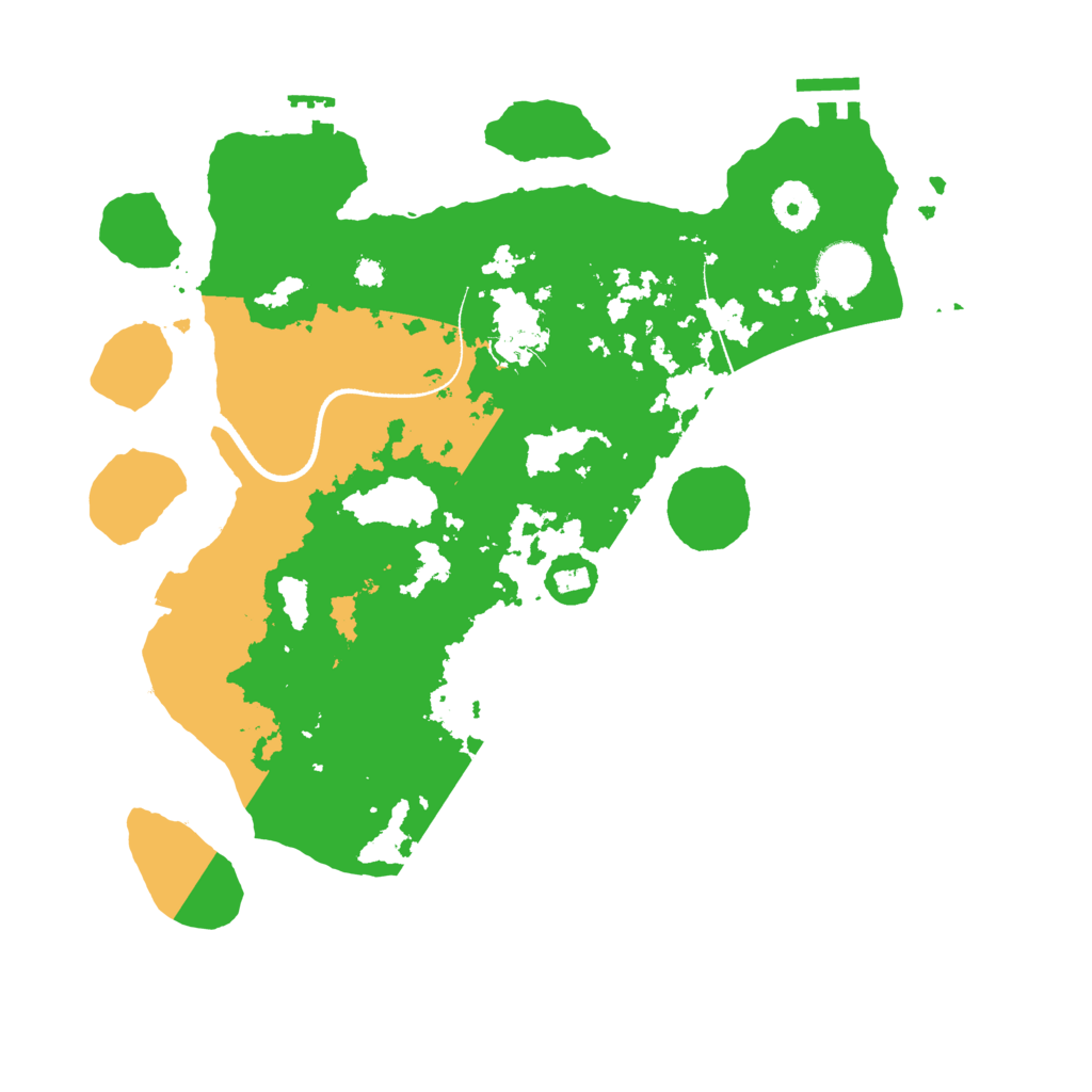 Biome Rust Map: Procedural Map, Size: 3500, Seed: 9651990
