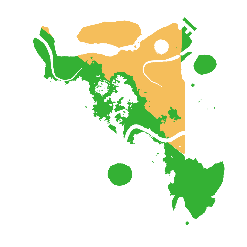 Biome Rust Map: Procedural Map, Size: 3000, Seed: 26416