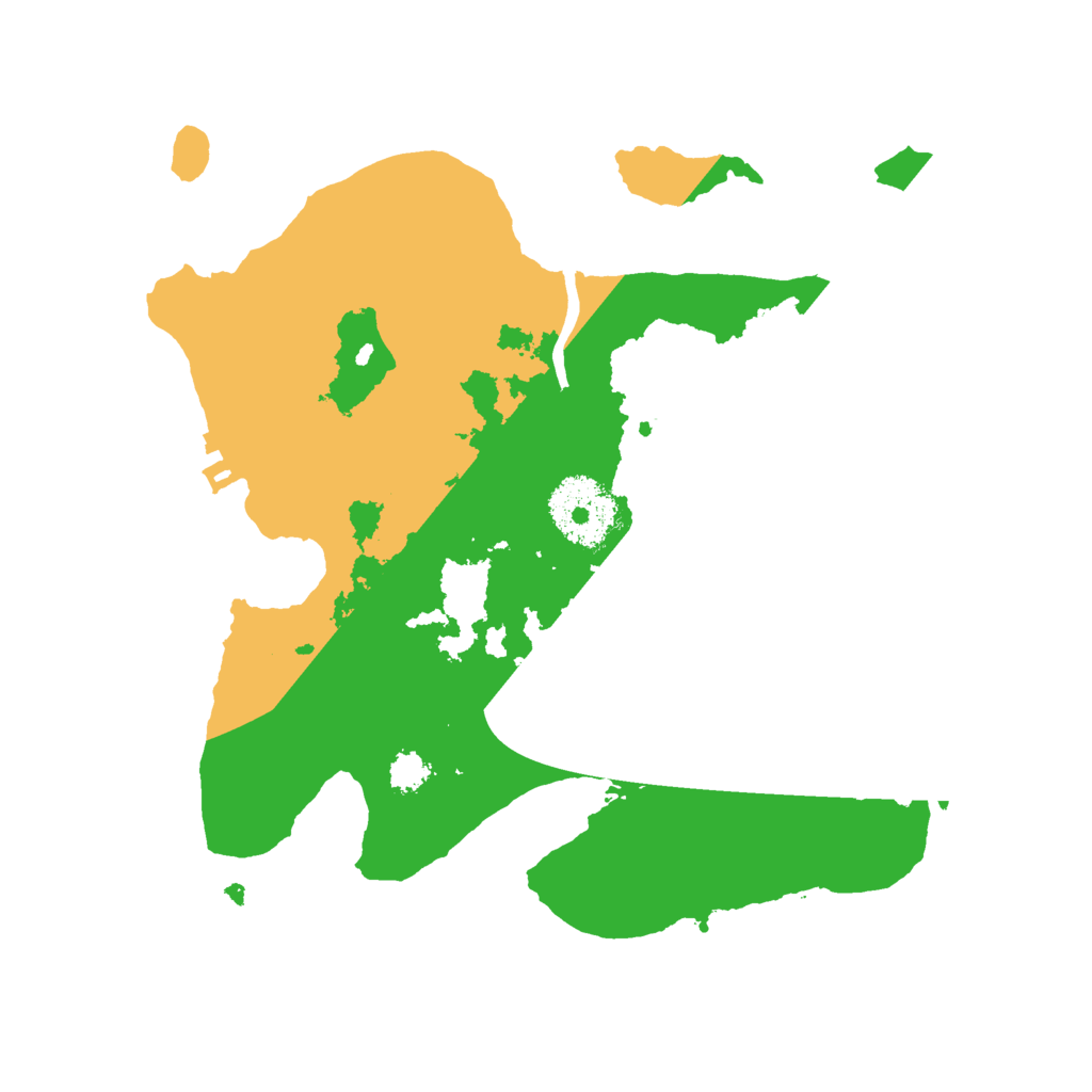 Biome Rust Map: Procedural Map, Size: 2500, Seed: 203342185