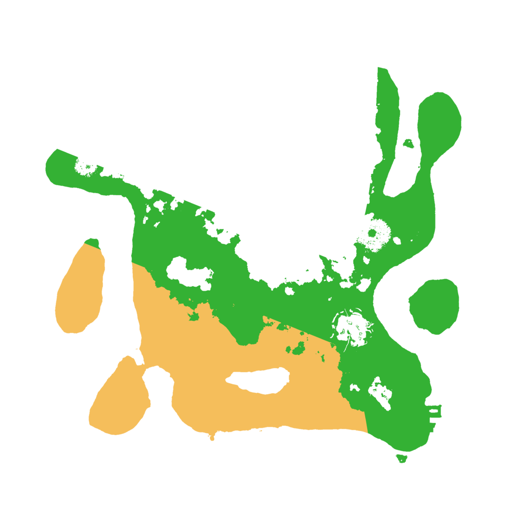 Biome Rust Map: Procedural Map, Size: 2500, Seed: 504094918