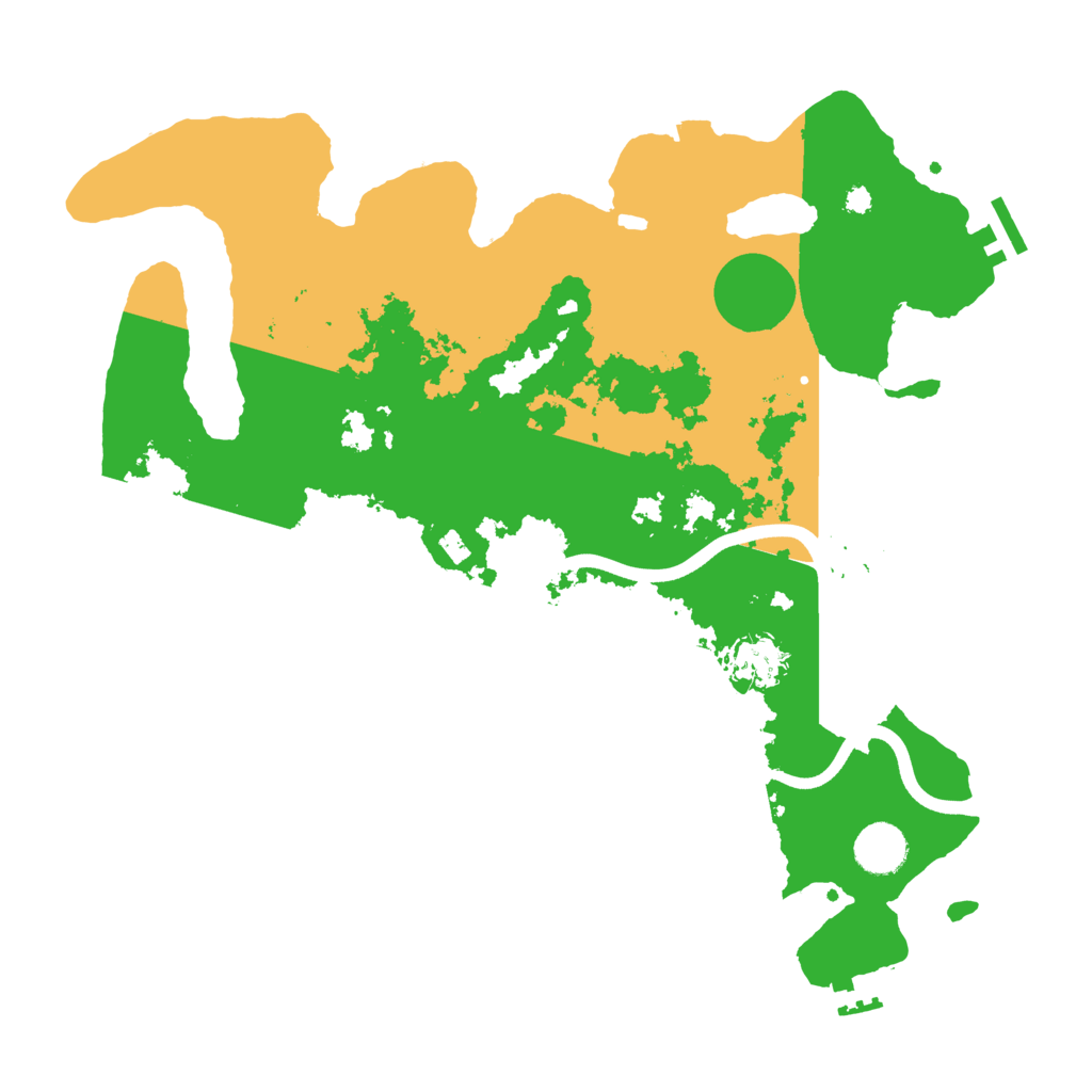 Biome Rust Map: Procedural Map, Size: 3700, Seed: 19172688