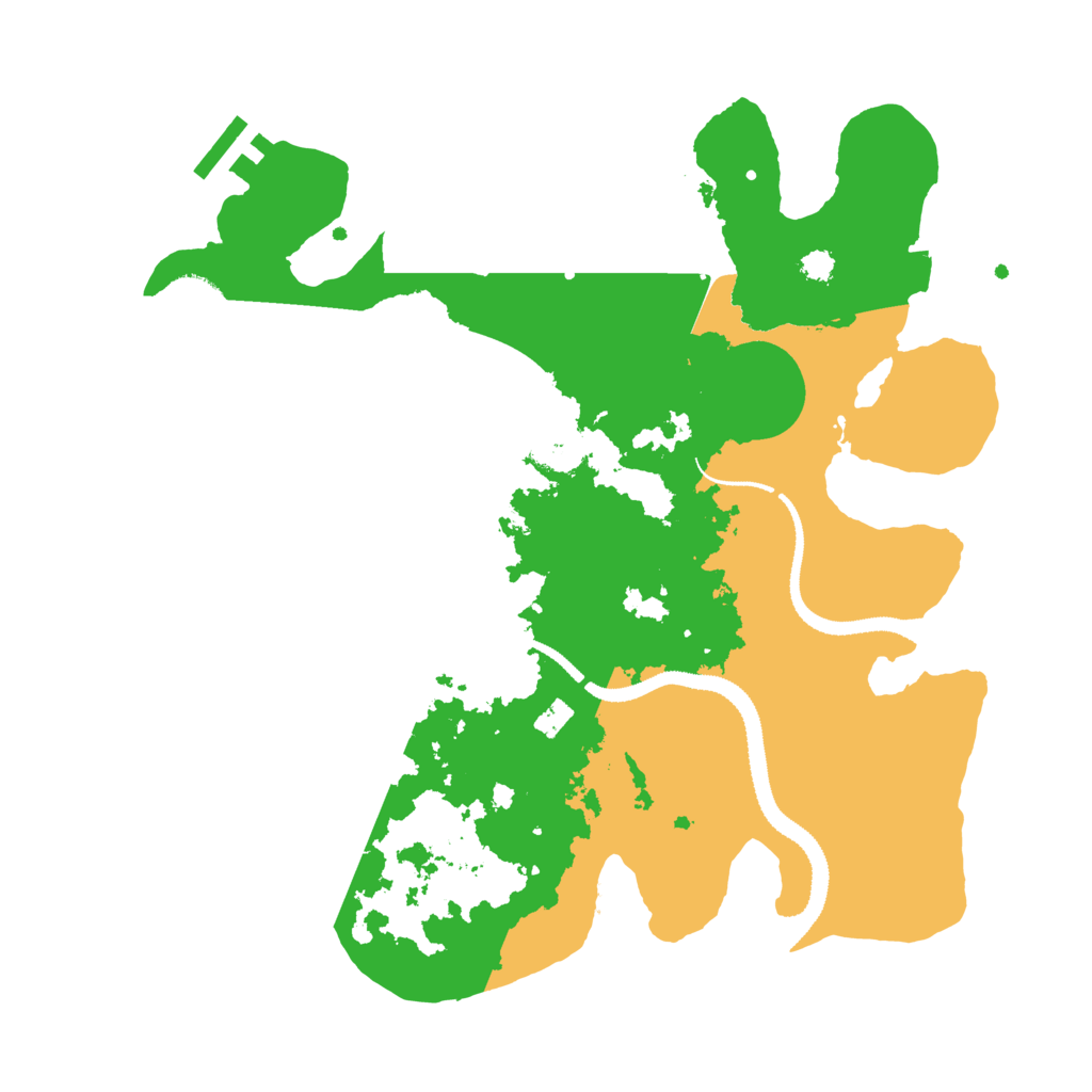 Biome Rust Map: Procedural Map, Size: 3099, Seed: 12345