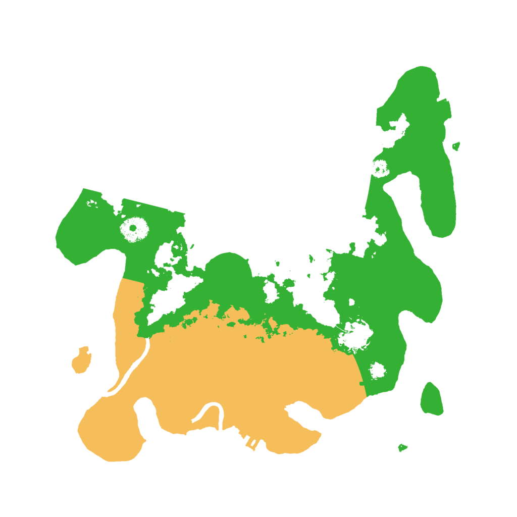 Biome Rust Map: Procedural Map, Size: 3000, Seed: 2087196724