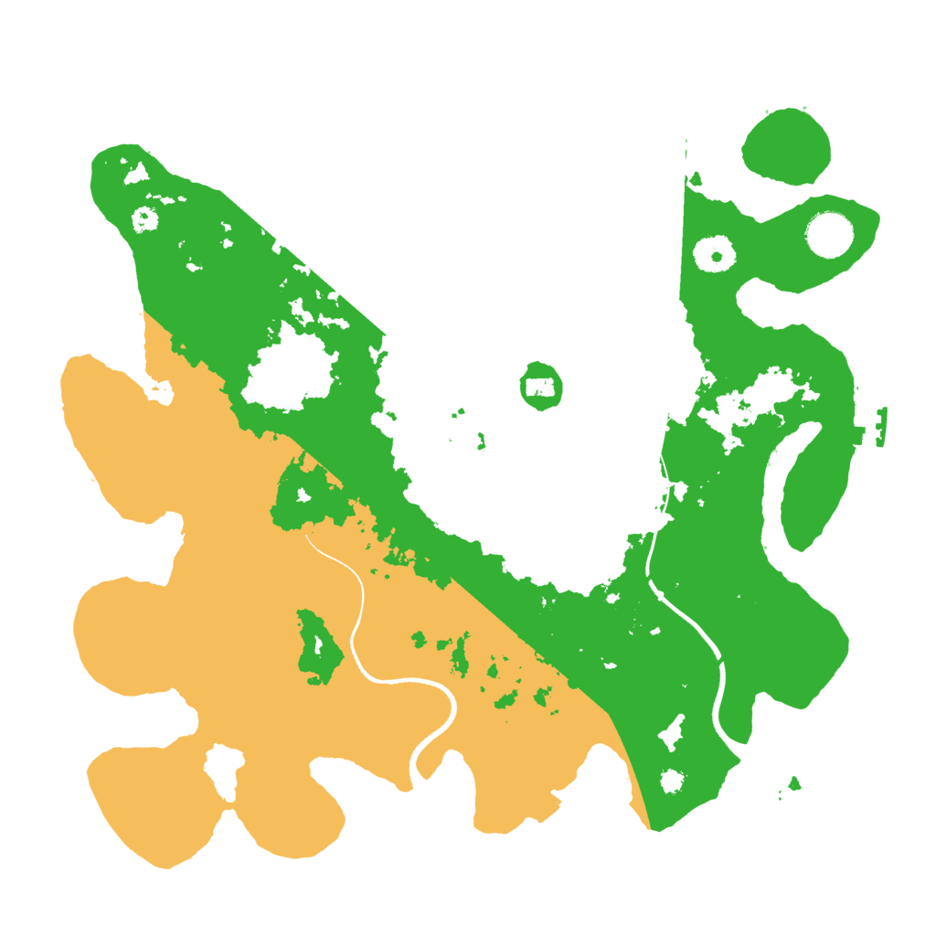 Biome Rust Map: Procedural Map, Size: 3550, Seed: 100062