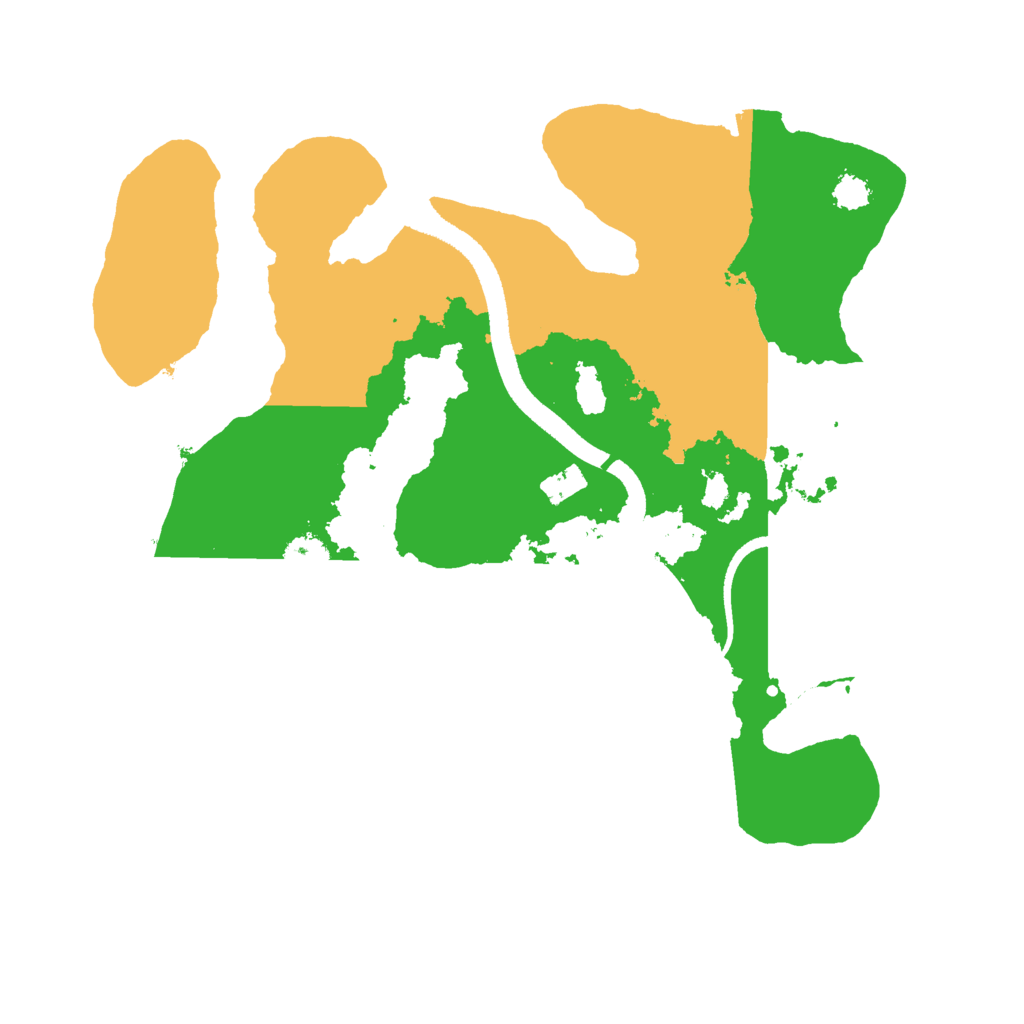 Biome Rust Map: Procedural Map, Size: 2600, Seed: 1310355492