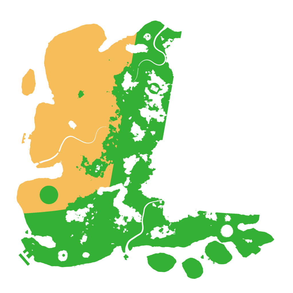 Biome Rust Map: Procedural Map, Size: 4200, Seed: 80704