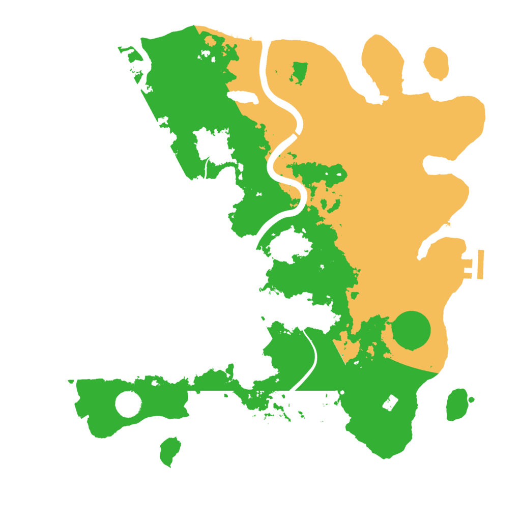 Biome Rust Map: Procedural Map, Size: 3600, Seed: 4832708