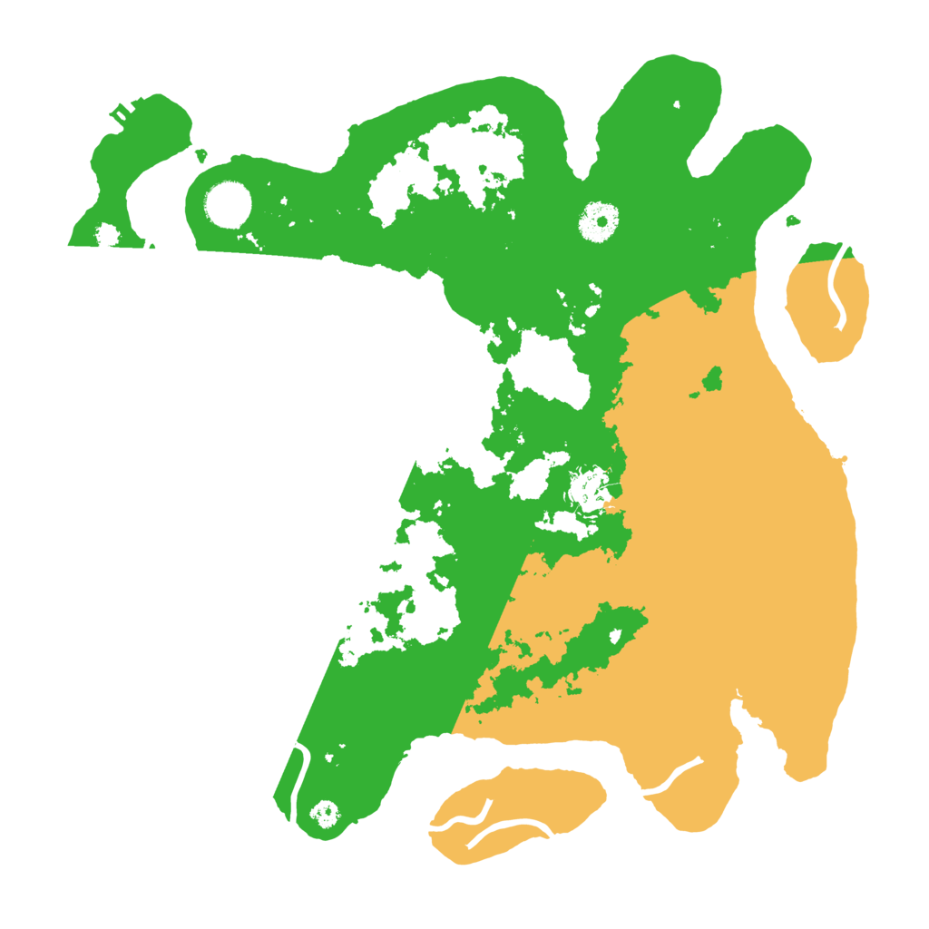 Biome Rust Map: Procedural Map, Size: 3500, Seed: 298243111