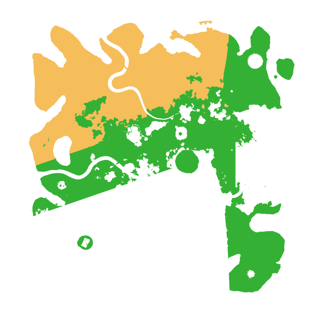Biome Rust Map: Procedural Map, Size: 3700, Seed: 106250908