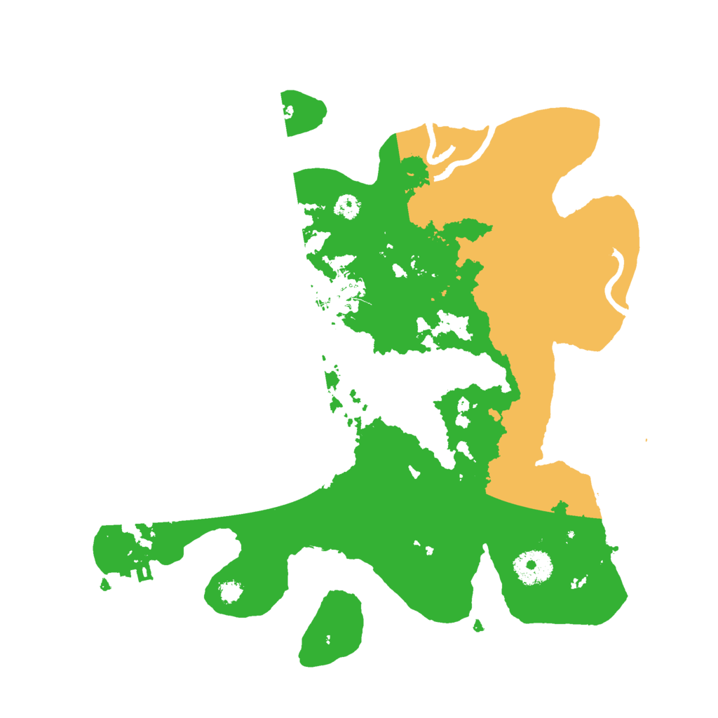 Biome Rust Map: Procedural Map, Size: 3000, Seed: 92189