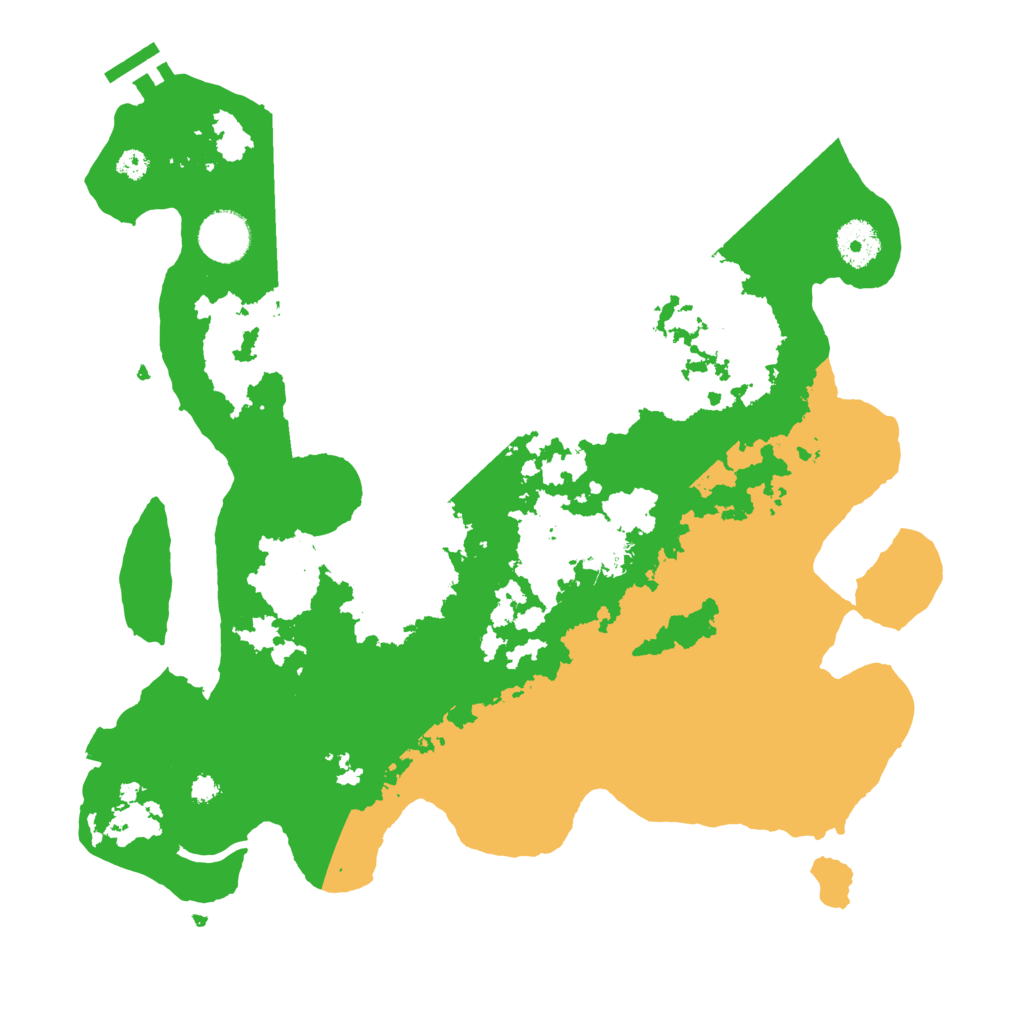 Biome Rust Map: Procedural Map, Size: 3500, Seed: 1834012368