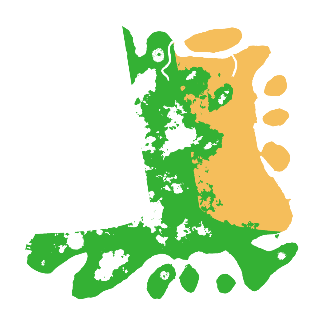Biome Rust Map: Procedural Map, Size: 3700, Seed: 83698911