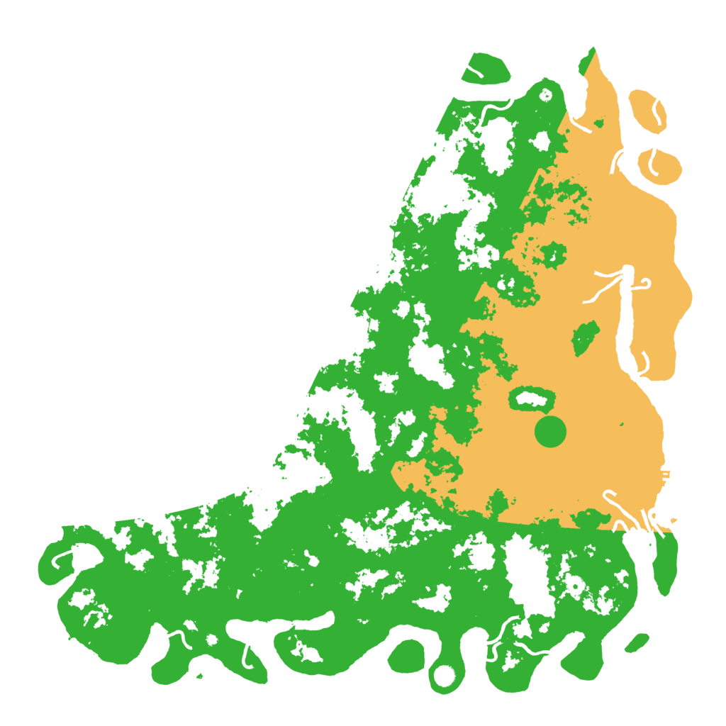 Biome Rust Map: Procedural Map, Size: 6000, Seed: 476995482