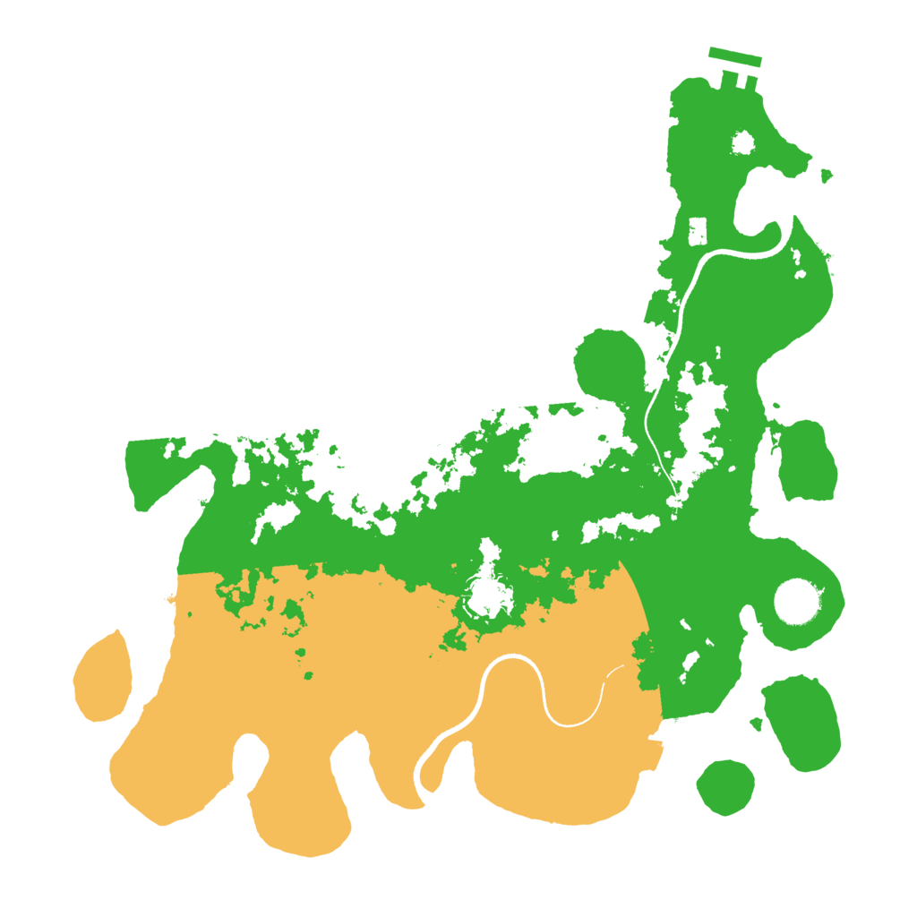Biome Rust Map: Procedural Map, Size: 3500, Seed: 328681557