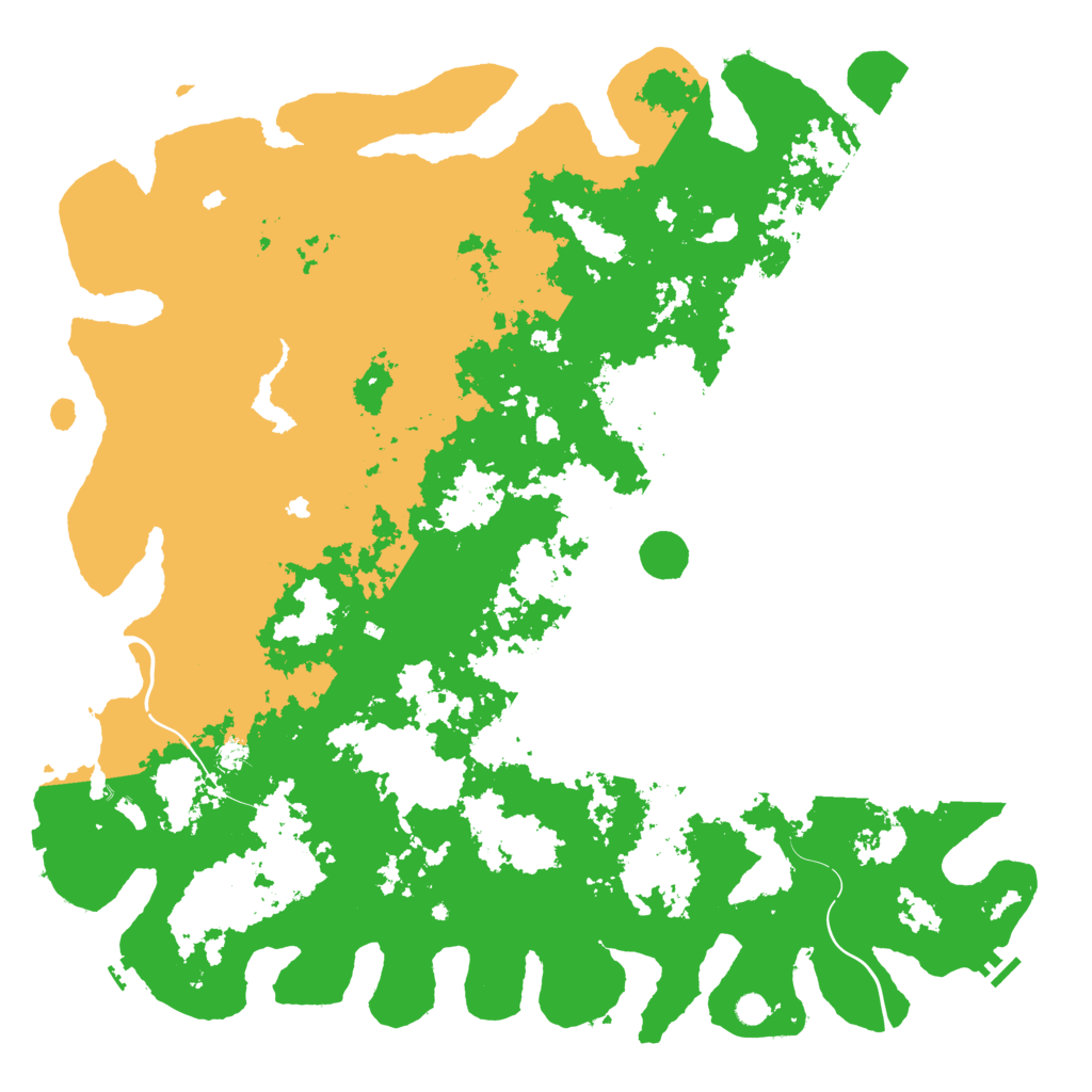 Biome Rust Map: Procedural Map, Size: 6000, Seed: 550415457