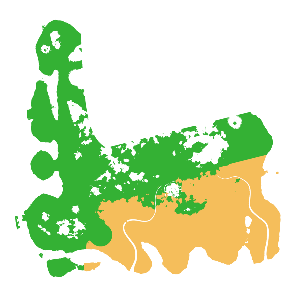 Biome Rust Map: Procedural Map, Size: 3500, Seed: 163325820