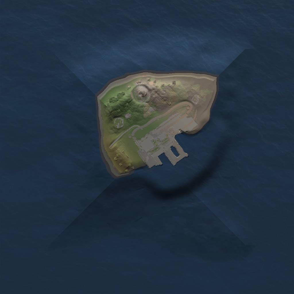 Rust Map: Procedural Map, Size: 1000, Seed: 1676214011, 4 Monuments