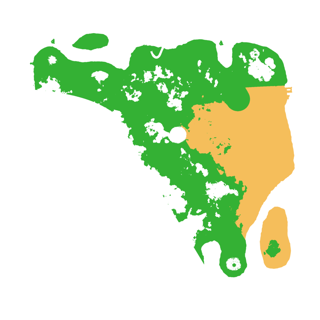 Biome Rust Map: Procedural Map, Size: 3500, Seed: 888835467