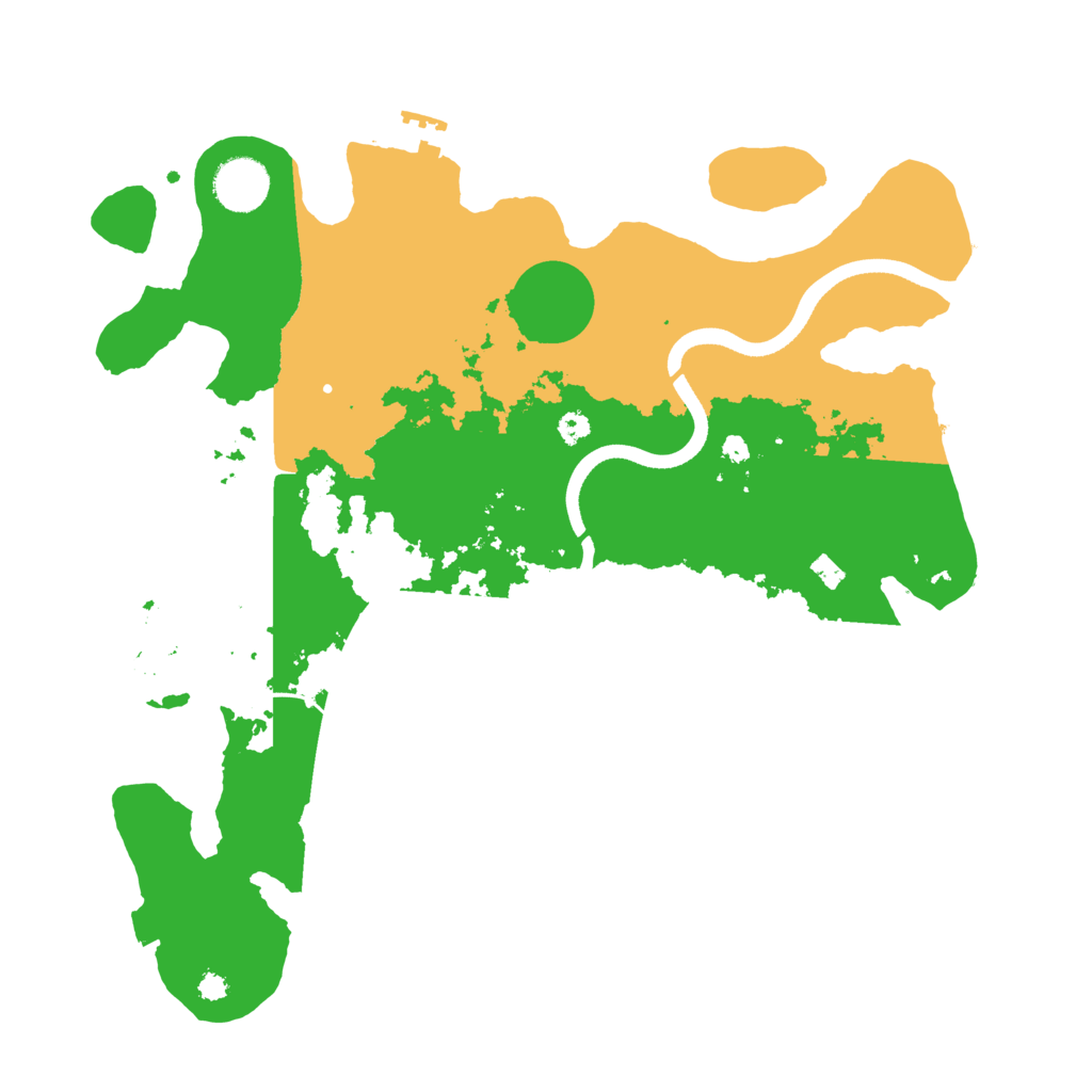 Biome Rust Map: Procedural Map, Size: 3500, Seed: 2984195
