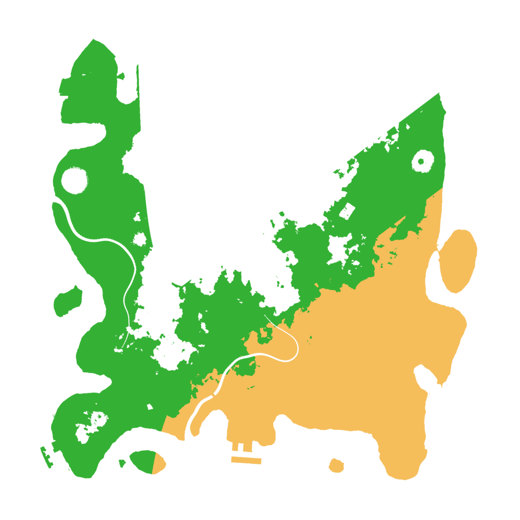 Biome Rust Map: Procedural Map, Size: 3500, Seed: 1505443025
