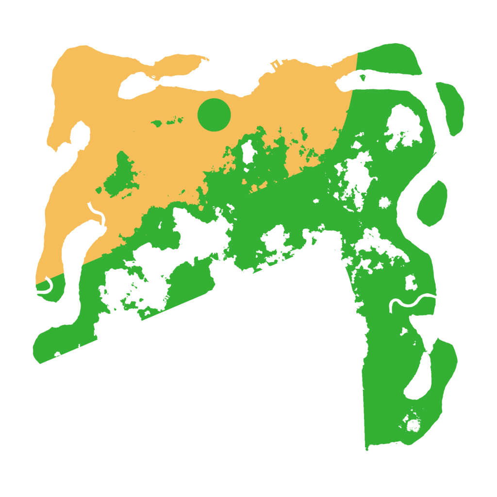 Biome Rust Map: Procedural Map, Size: 3950, Seed: 45198851