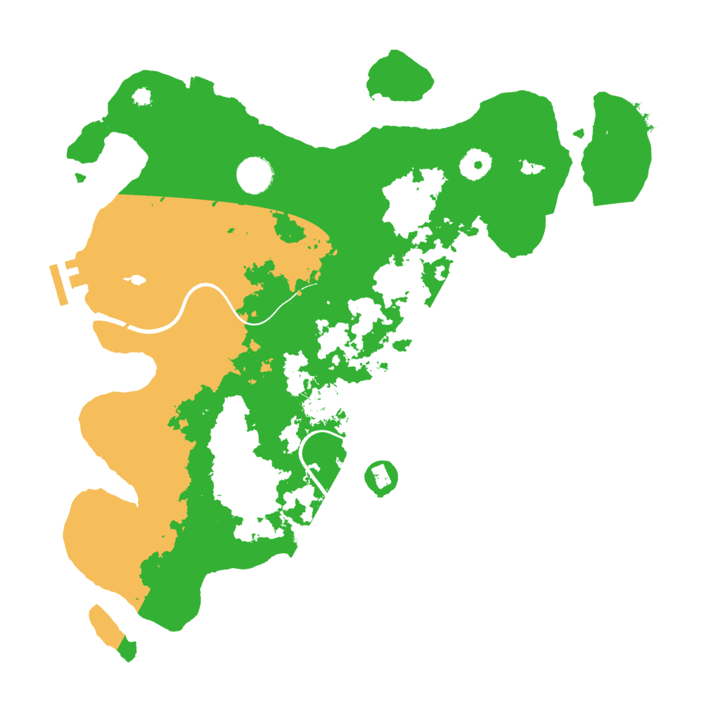 Biome Rust Map: Procedural Map, Size: 3500, Seed: 66909371