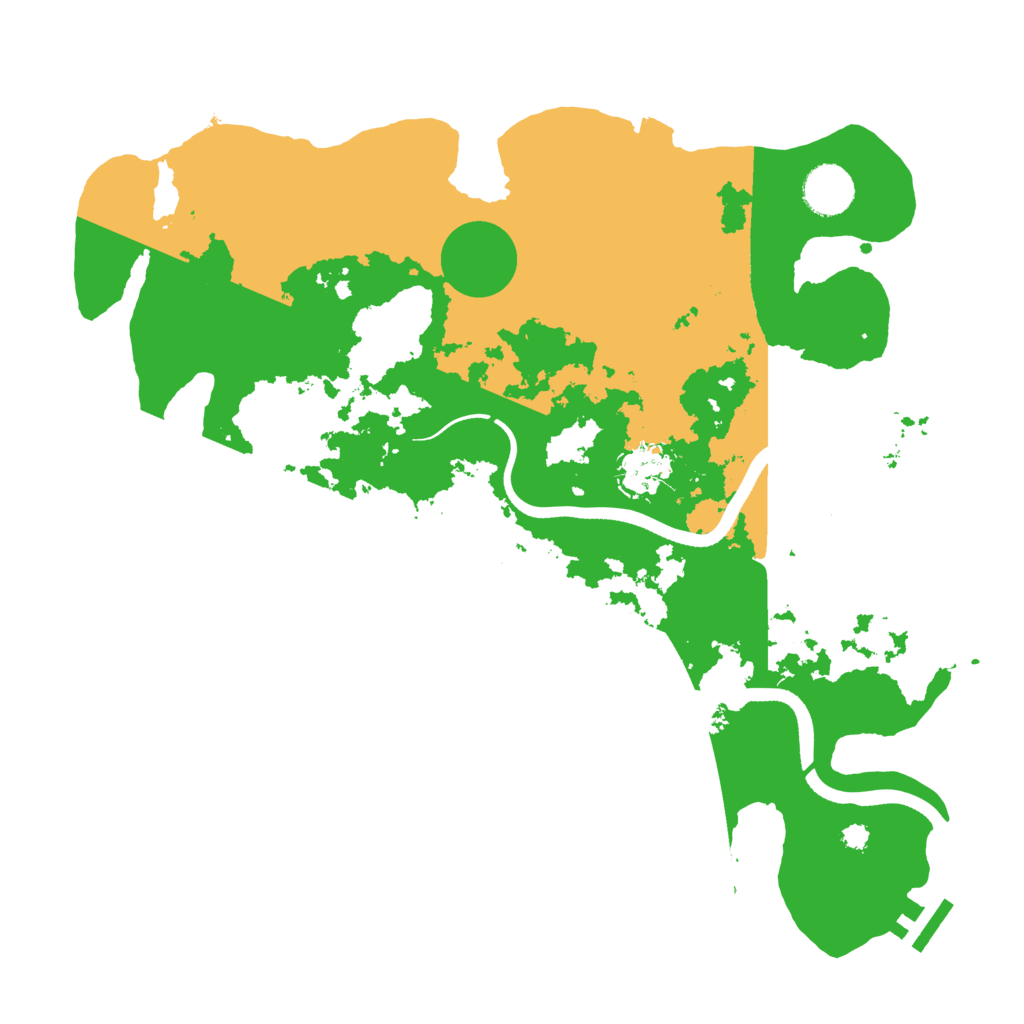 Biome Rust Map: Procedural Map, Size: 3550, Seed: 8543921