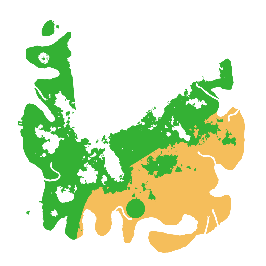 Biome Rust Map: Procedural Map, Size: 3700, Seed: 76430069