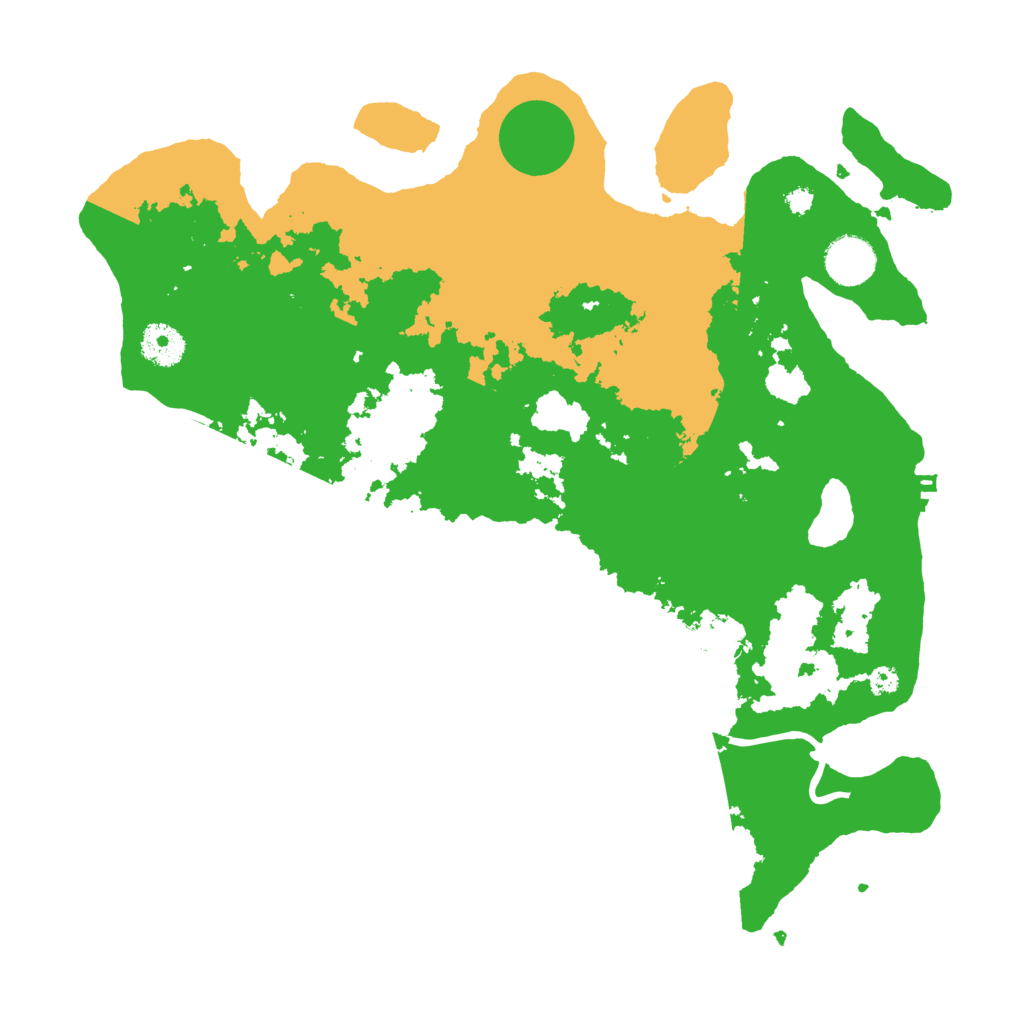 Biome Rust Map: Procedural Map, Size: 3600, Seed: 75511725