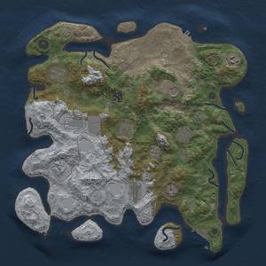 Thumbnail Rust Map: Procedural Map, Size: 3850, Seed: 68662882, 18 Monuments