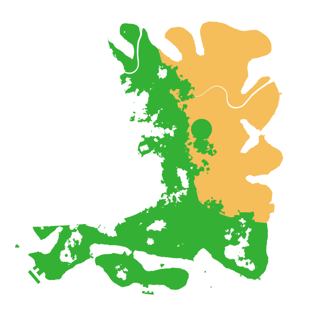 Biome Rust Map: Procedural Map, Size: 3950, Seed: 5225377