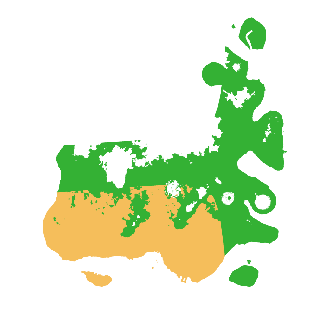 Biome Rust Map: Procedural Map, Size: 3600, Seed: 14572654