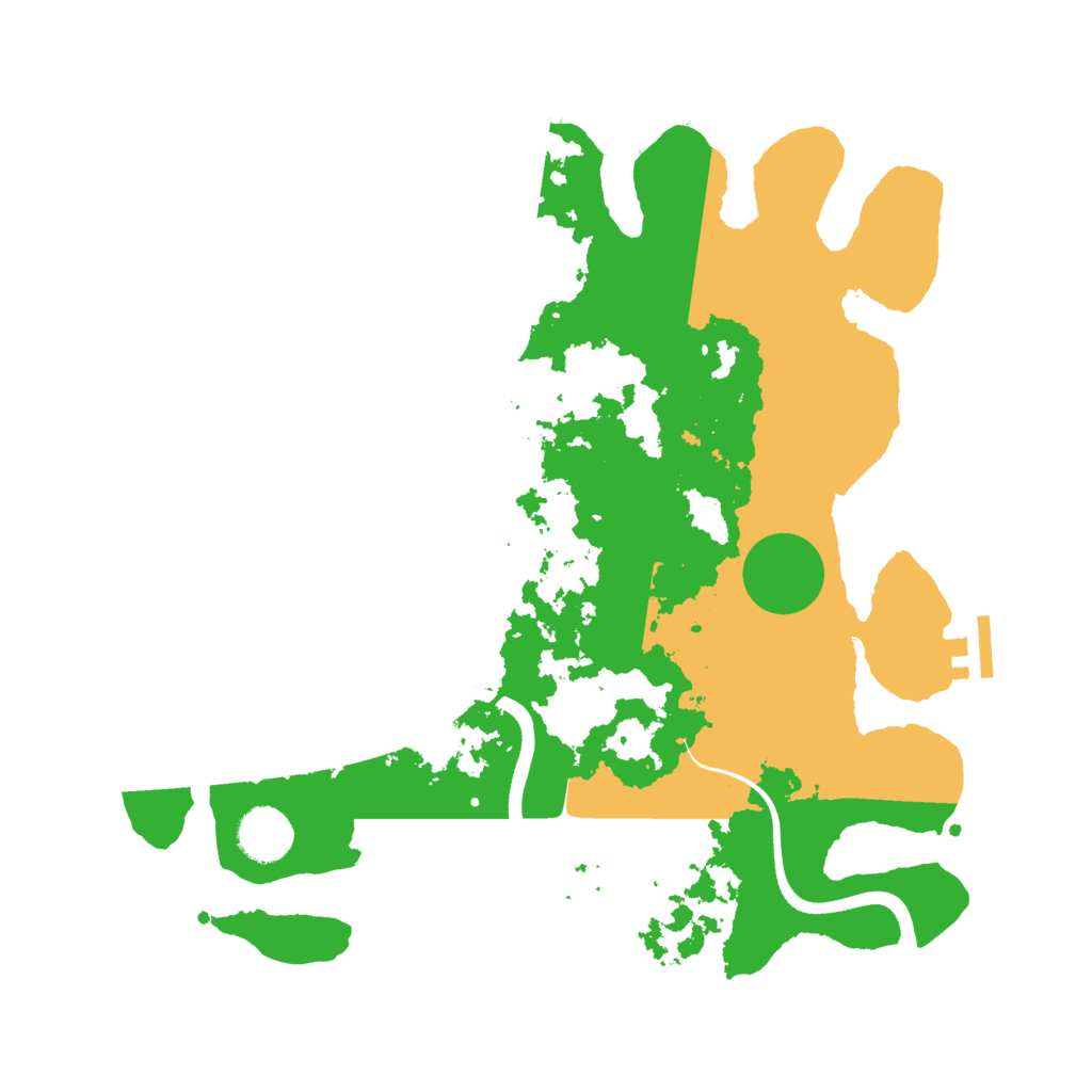 Biome Rust Map: Procedural Map, Size: 3550, Seed: 18748664
