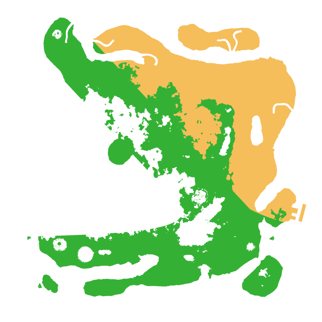 Biome Rust Map: Procedural Map, Size: 3650, Seed: 16366335