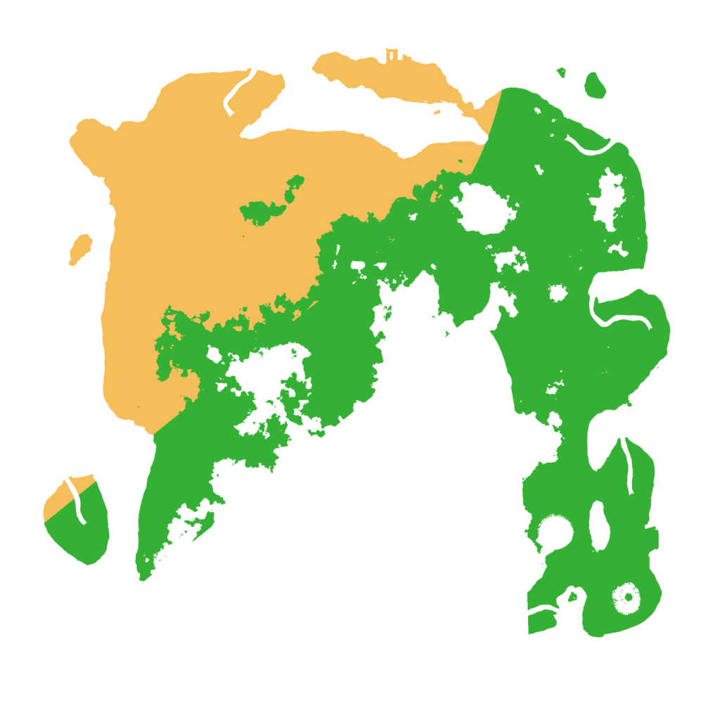 Biome Rust Map: Procedural Map, Size: 3700, Seed: 58657753