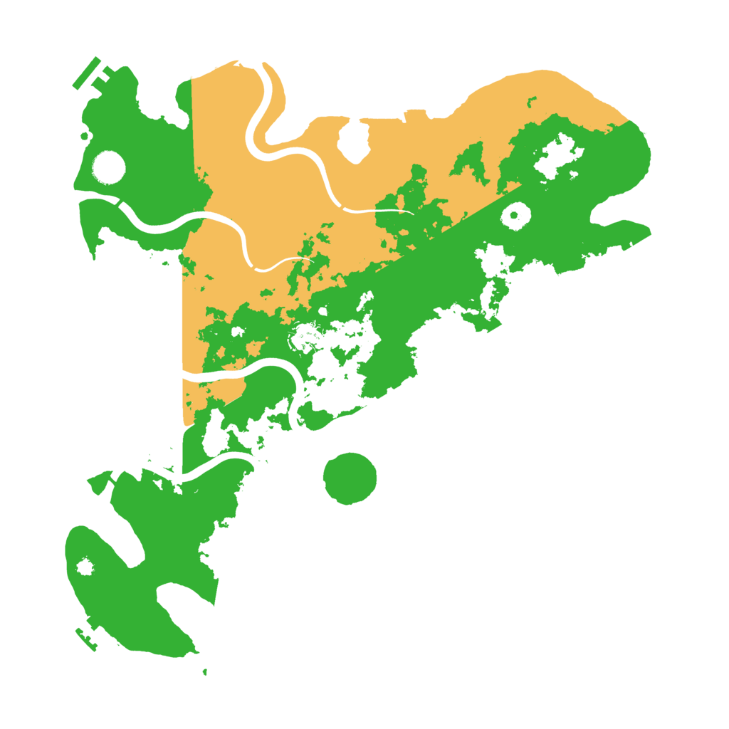 Biome Rust Map: Procedural Map, Size: 3900, Seed: 33686348